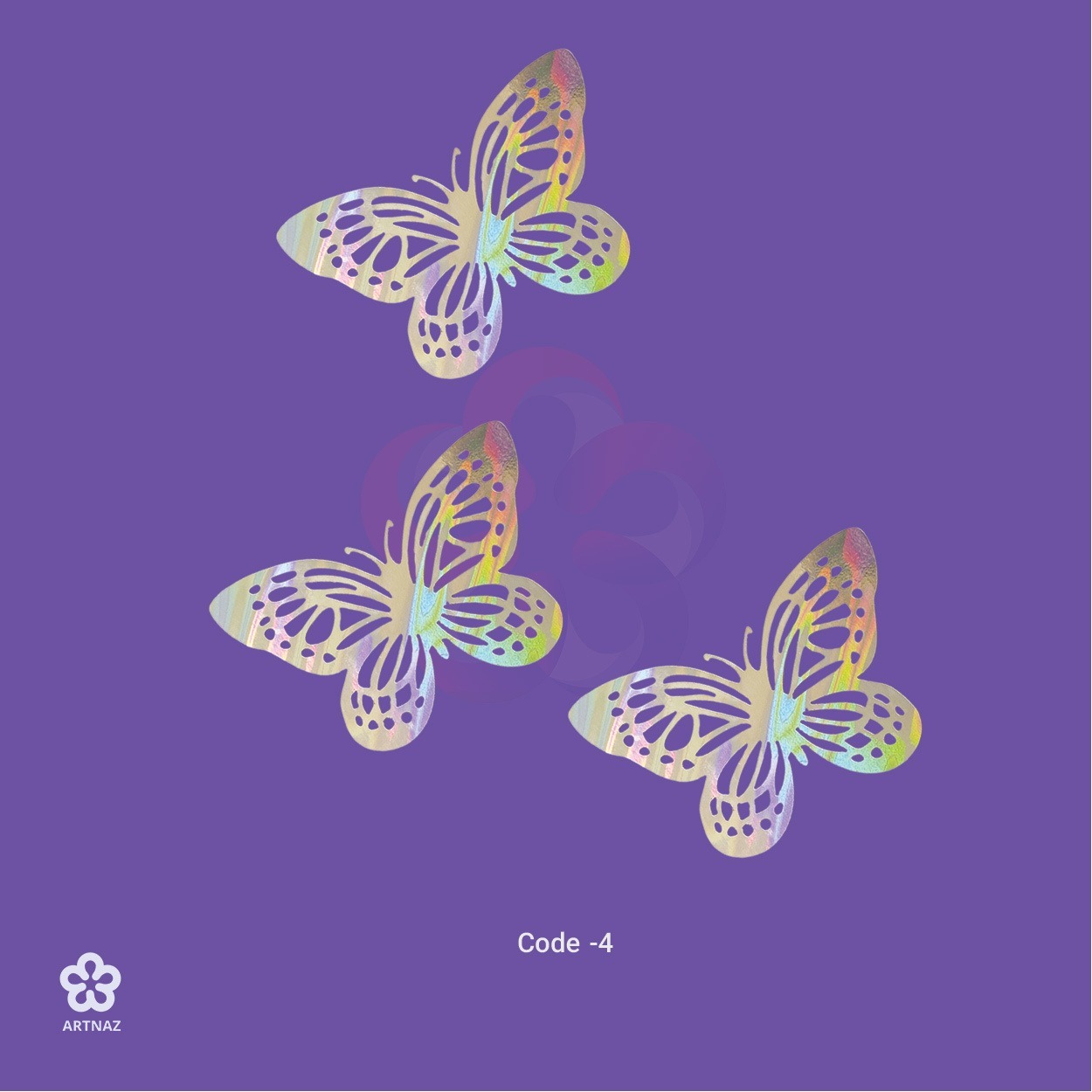 استیکر پروانه هفت رنگ