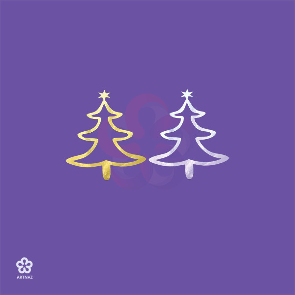استیکر درخت کریسمس در 2 طرح