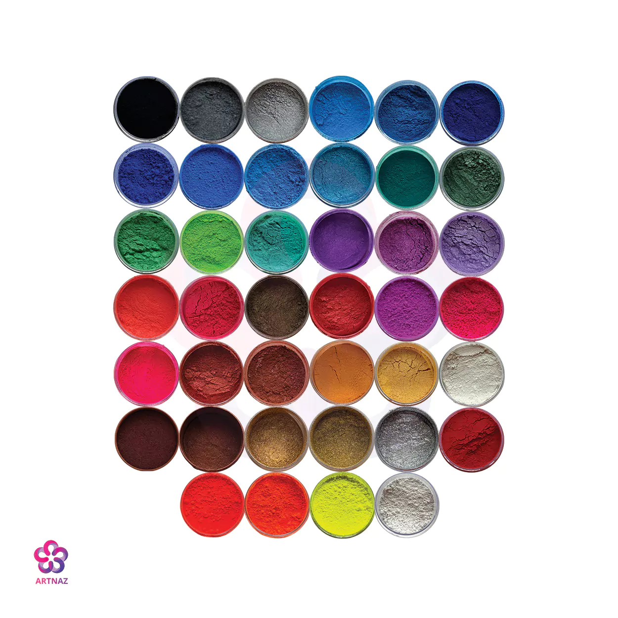 رنگ پودری در 40 رنگ